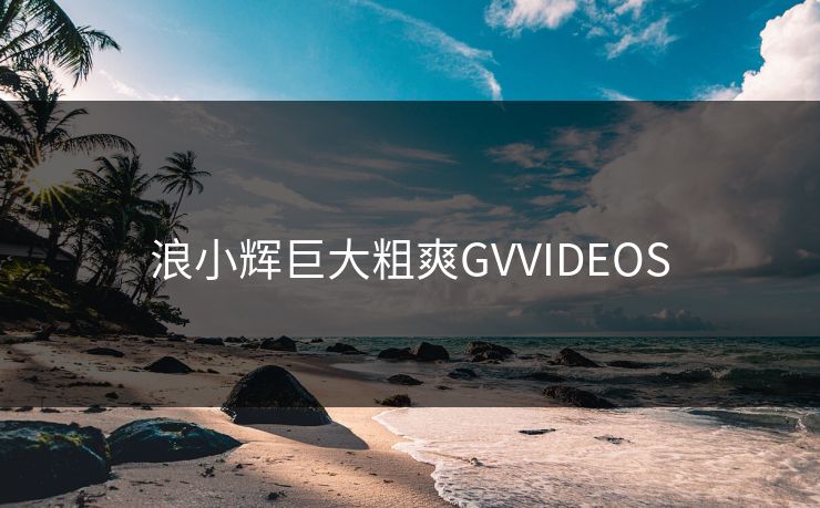 浪小辉巨大粗爽GVVIDEOS